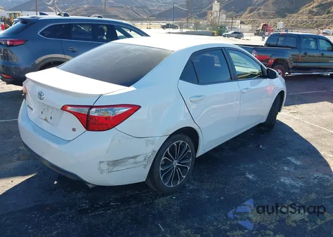 2015 Toyota Corolla S Plus z USA, uszkodzony, nr VIN 5YFBURHE2FP321196
